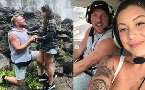  Pat Mcafee Purposing His Girlfriend Samantha Ludy