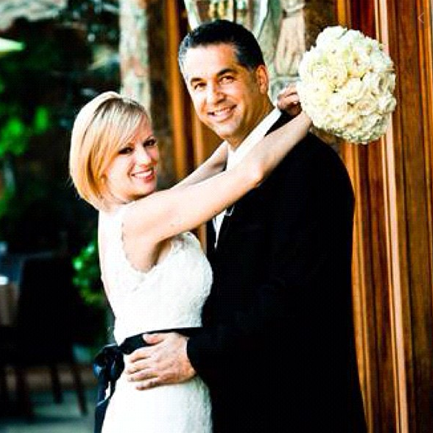 Leanne Lauricella With Her Husband William Lauricella At Their Weeding Ceremony