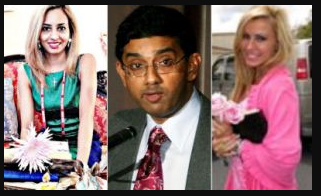 Dinesh and his ex-wife Dixie Brubaker in a photo collage