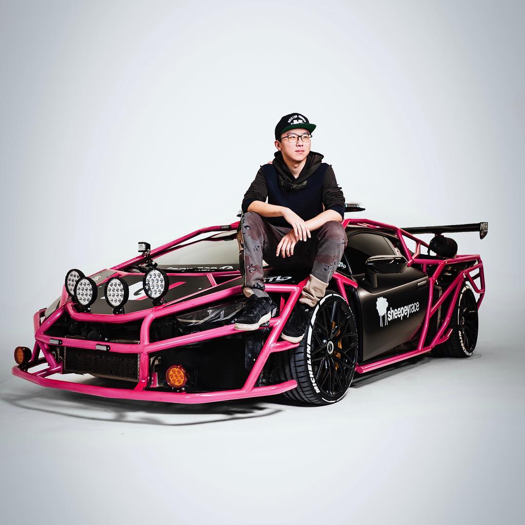 Alex on his Lamborghini Huracan