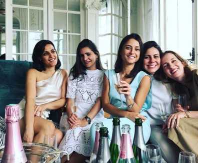 Anelise Borges with her NBC friends