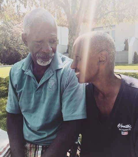 Dan Gasby and his wife, B. Smith