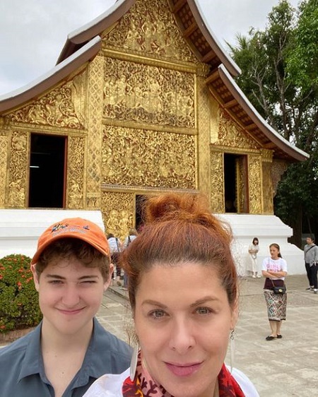 Roman Walker Zelman and his mother, captured a photo on December 30, 2019