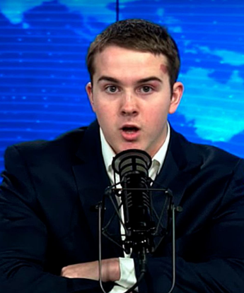 Rex Jones Podcasting and Debatting With David Hogg