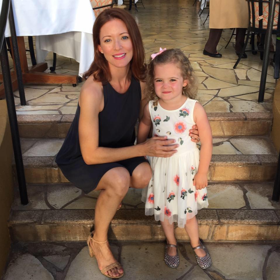 Elizabeth with her daughter, Spencer