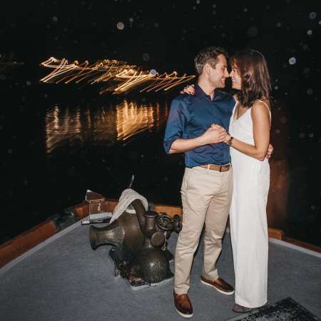 Emily Swallow enjoying the 2019 Valentines Day with her husband, Chad Kimball. Know how they first met?