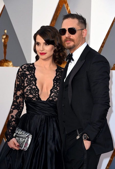 Charlotte Riley weds Tom Hardy in July 2014 at the 18th-century castle Chateau de Roussan