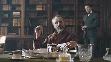 Jan Bijvoet as Grand Duke Leon Petrovna in Peaky Blinders