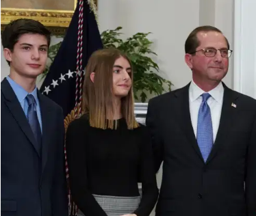 Alex Azar With His Children