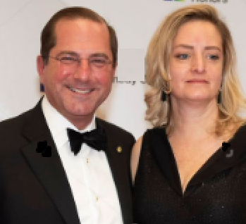 Alex Azar With His Wife Jenifer Azar At An Event