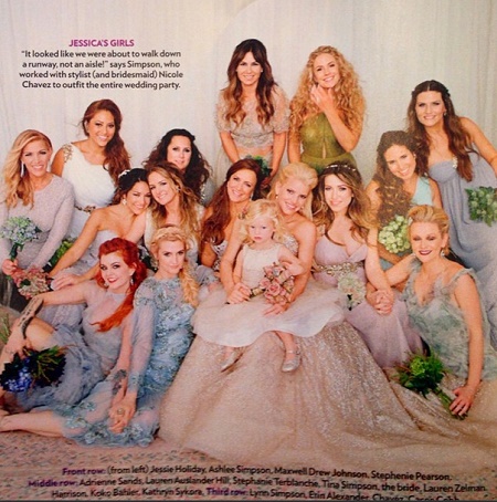 The bridesmaid dresses cost was around $400 - $800 during the wedding of Jessica