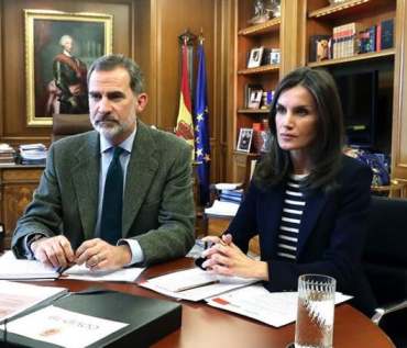 Queen Letizia of Spain and King Felipe VI
