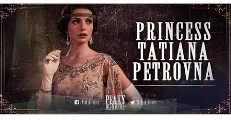 Gaite Jansen as Grand Duchess Tatiana Petrovna , a Russian princess in Peaky Blinders