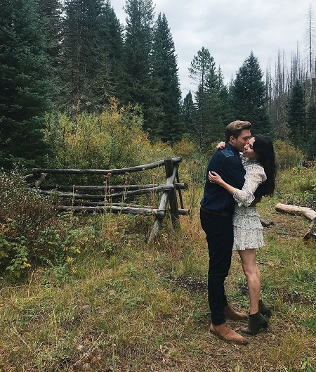 Grace Fulton and Branden Currey at a Gateway, Montana