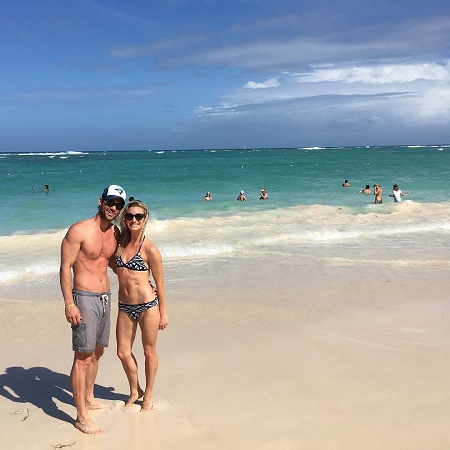  Kevin McGarry spent a Holiday with his girlfriend,  Alex Heroz on a beach