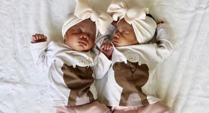Nina Earl With Her Husband Russell Westbrook With Their Twin Daughter Kye And Jodyn