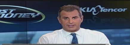 Guy Adami Working At His Studio as Corrospodent For Fast Money Show