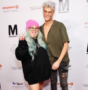 Sebastian Bails with his ex-girlfriend Lauren Godwin