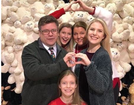 Christine Harrell And Her Husband Sean Austin and their Daughters