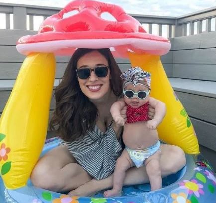 Marina Squerciati And Her Little Baby Girl