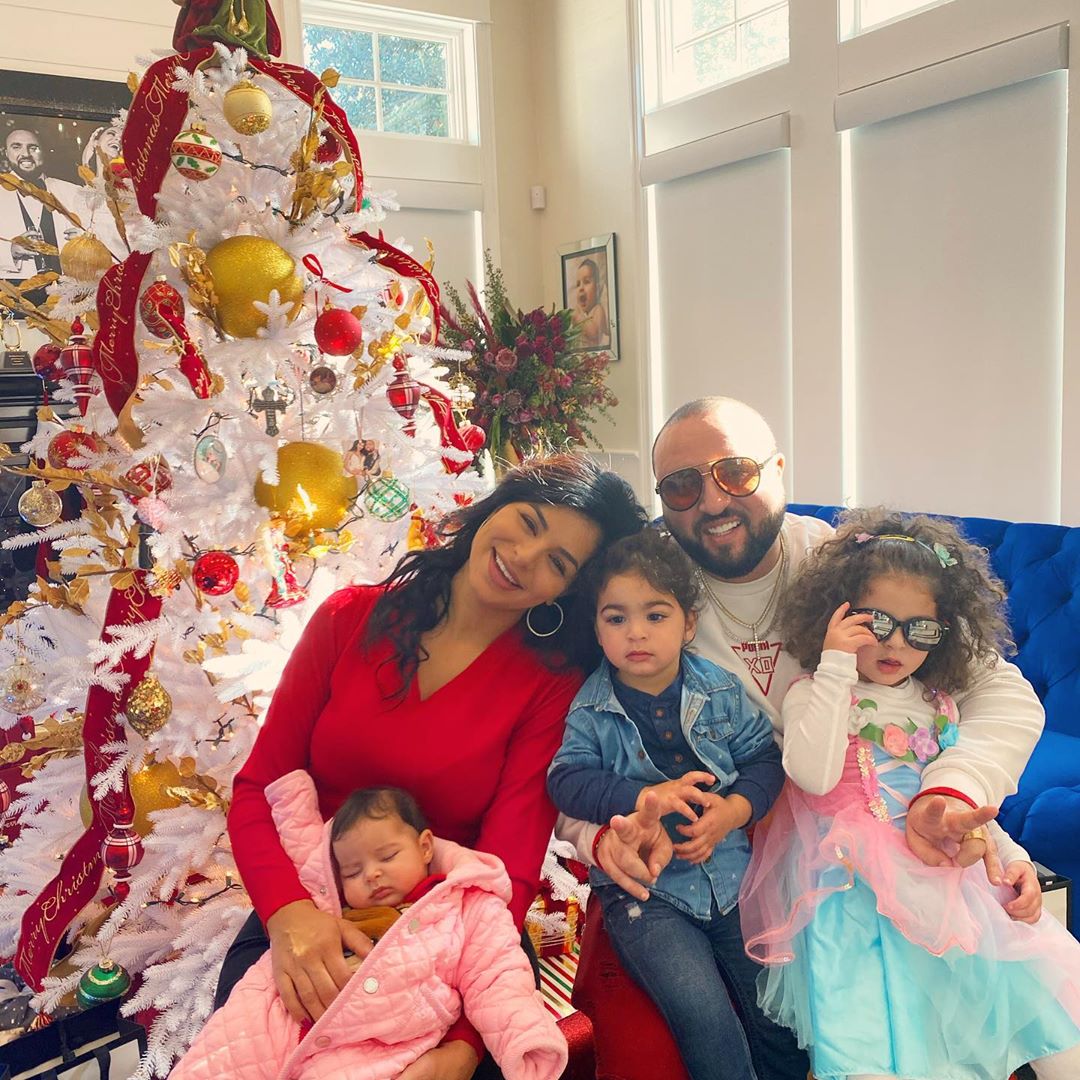 Rima with her husband and children