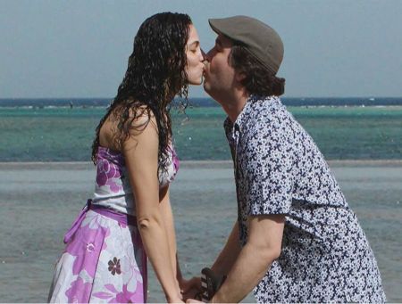 Jenna and Q on the sets of Impractical Jokers