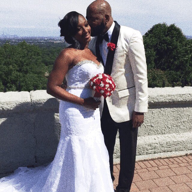 Ed and Vanessa on their wedding day