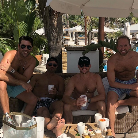 Rob Schmitt's Chilling with his Friends at Nikki Beach Saint Tropez