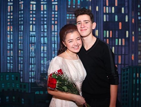 Carmen Matarazzo with  Lizzy Yu, the Girlfriend of Gaten Matarazzo