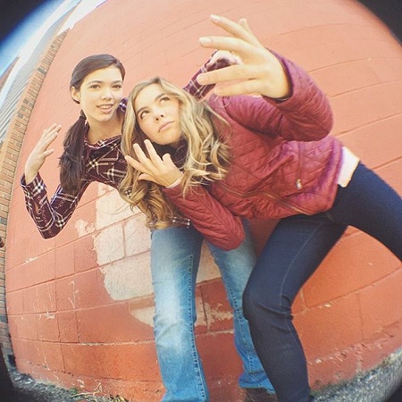 Helen Colliander with her Co-star