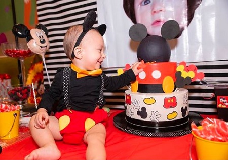 Janice Villagran's Celebrates her Son 1st Birthday in October 2019