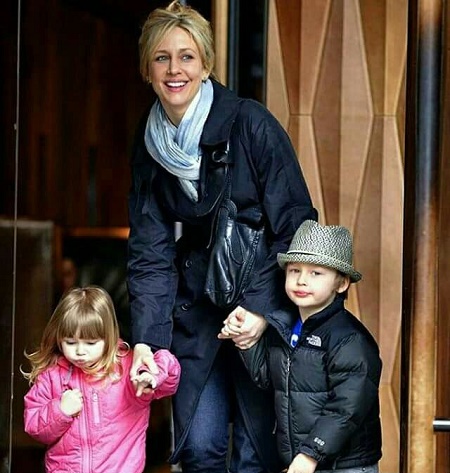 Vera Farmiga With Her Children, Gytta and Fynn
