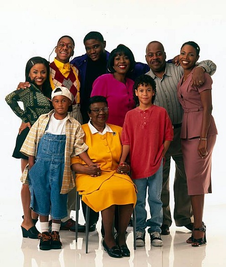 Kellie Williams With Her "Family Matters" Cast Members in 1996