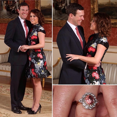 Jack Brooksbank and Princess Eugenie at Their Engagement Day