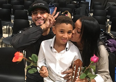 Kasseem Dean, Jr. With His Parents, Swizz Beatz and Mashonda Tifrere