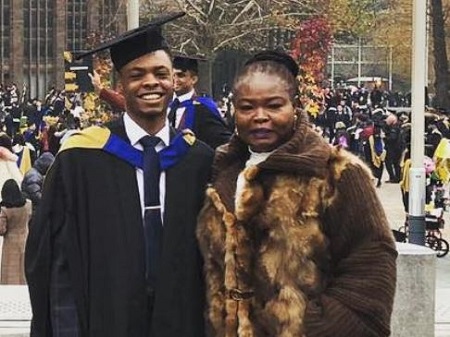  The Nigerian/British actress Weruche Opia's mother Ruth Benamaisia Opia and brother Ozed Opia