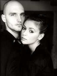 Cinjun Tate with his ex-wife, Alyssa Milano.