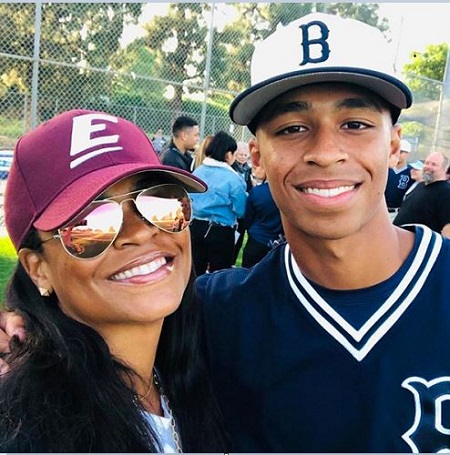 Nia Long With Her Eldest Son, Massai Zhivago Dorsey II