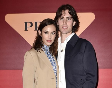  The fashion model Alexa Chung and Orson Fry.