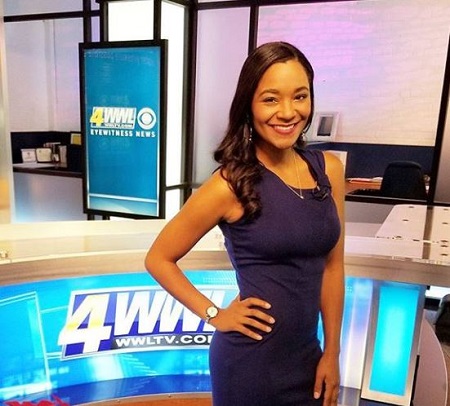 The fitness instructor April Dupre works as a traffic reporter at WWL TV. 