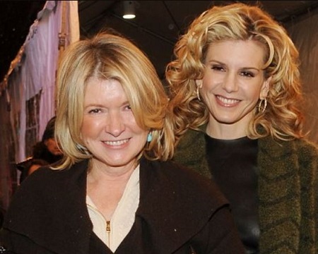 The TV, Radio host  Alexis Stewart (right) with her mother Matha Stewart (left).