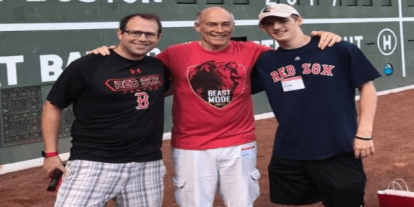 James with his two sons, James Paul and Ryan.