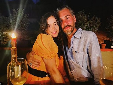 Alanna Masterson with her boyfriend Paul Longo.