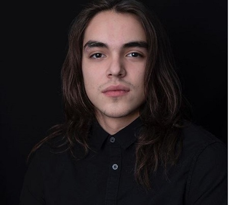 The actor Nathaniel Arcand and Joelene Arcand's son Griffin Powell Arcand.