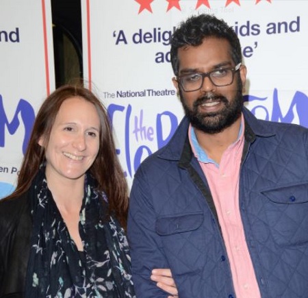 The comedian Romesh Ranganathan with his wife Leesa Ranganathan.