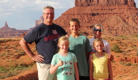 Jackie and her spouse has three kids.