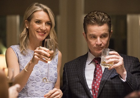 Ever Carradine and James Marsters (who play Janet and Victor Stein) On Runways