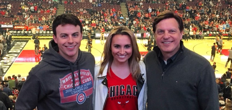 Mark with his two children, Brooke and Eric, enjoying their free time together.