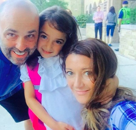 Anna Davlantes With Her Husband, David, and A Daughter, Gabriella