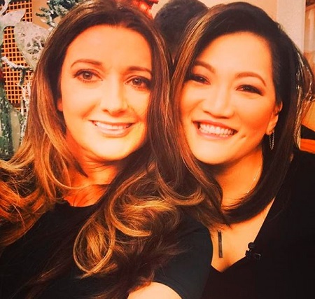  Anna Davlantes and Ji Suk Yi At ABC 7 Chicago